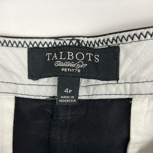 Talbots Petites Heritage black dress pants Sz 4P - Picture 10 of 12